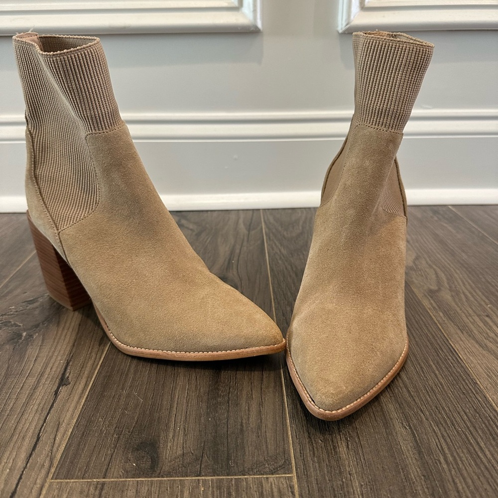 Steve Madden Pointed Toe Suede Bootie - image 1